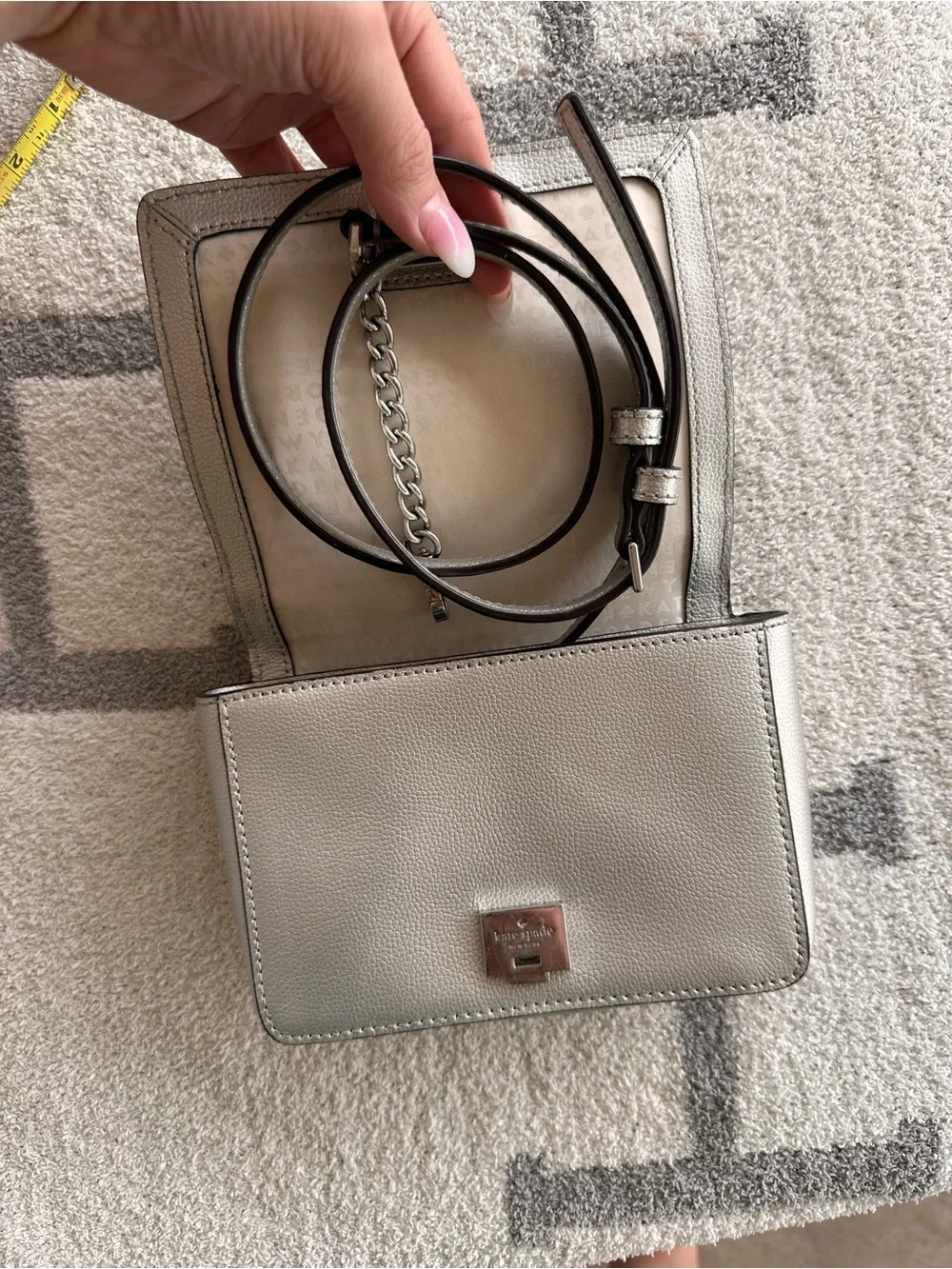 kate spade Silver Mini Top-Handle Crossbody
